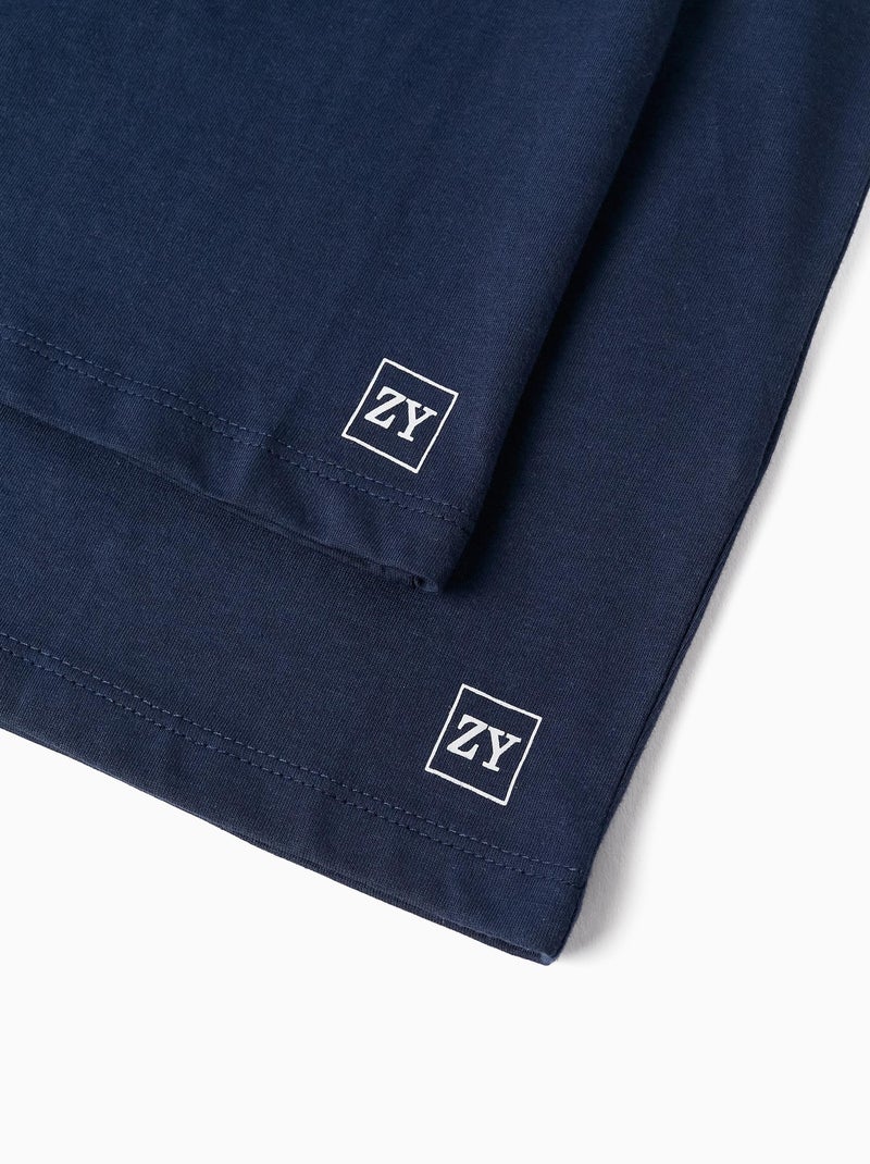 Confezione da 2 T-shirt a manica lunga Blu scuro - Kiabi