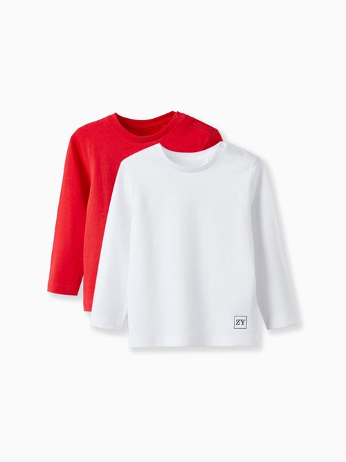 Confezione da 2 T-shirt a manica lunga - Kiabi