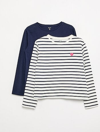 Confezione da 2 T-shirt a maniche lunghe