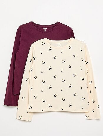 Confezione da 2 T-shirt a maniche lunghe