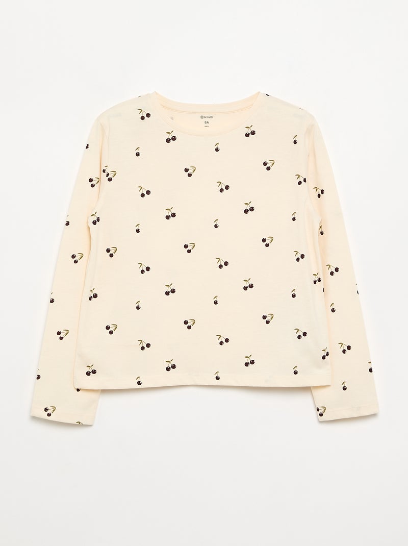 Confezione da 2 T-shirt a maniche lunghe Bianco - Kiabi