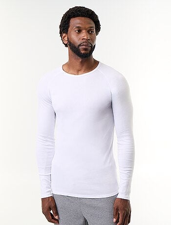 Confezione da 2 T-shirt a maniche lunghe tinta unita