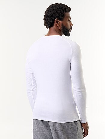 Confezione da 2 T-shirt a maniche lunghe tinta unita