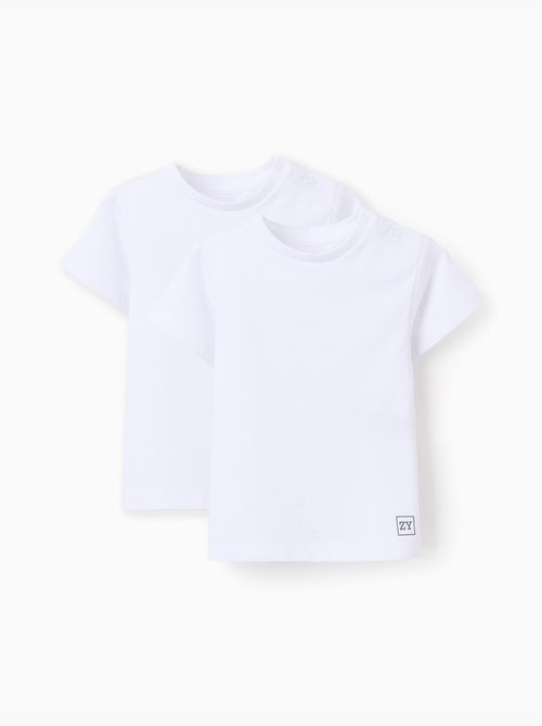 Confezione da 2 T-shirt di cotone semplice - Kiabi