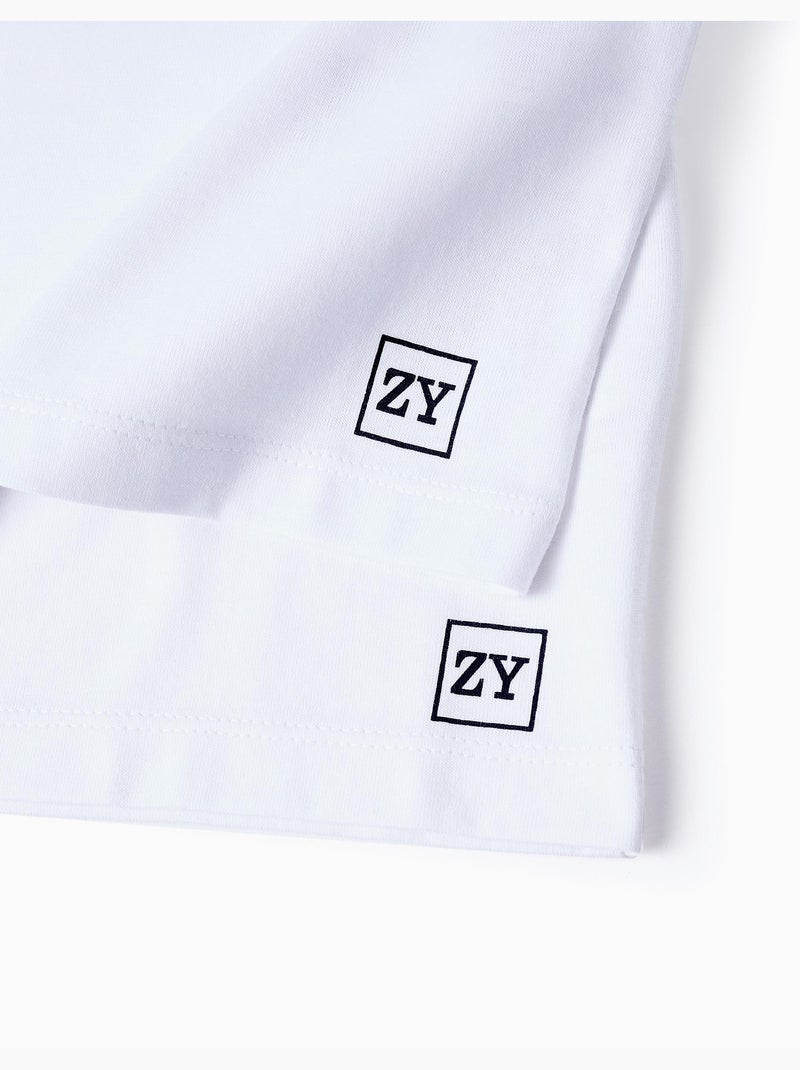 Confezione da 2 t-shirt in cotone Bianco - Kiabi