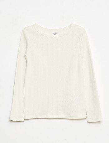 Confezione da 2 t-shirt in maglia operata a maniche lunghe