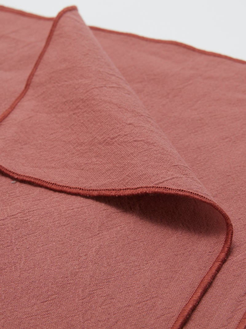 Confezione da 2 tovagliette/tovaglioli tinta unita 2 in 1 32 x 40 cm - Kiabi Home ROSA - Kiabi