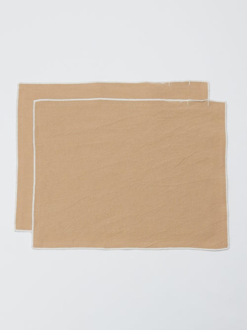 Confezione da 2 tovagliette/tovaglioli tinta unita 2 in 1 32x40 cm - Kiabi Home - Kiabi Confezione da 2 tovagliette/tovaglioli tinta unita 2 in 1 32x40 cm - Kiabi Home - Kiabi