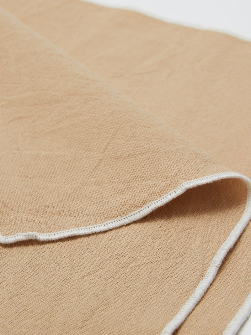 Confezione da 2 tovagliette/tovaglioli tinta unita 2 in 1 32x40 cm - Kiabi Home BEIGE - Kiabi