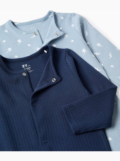 Confezione da 2 tutine in cotone a costine/stampate - Kiabi