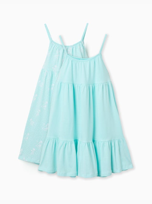 Confezione da 2 vestiti senza maniche lisci e stampati - Kiabi