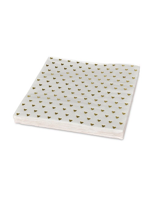 Confezione da 20 tovaglioli di carta a forma di cuore - Kiabi