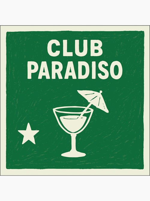 Confezione da 20 tovaglioli di carta Club Paradiso - Kiabi Confezione da 20 tovaglioli di carta Club Paradiso - Kiabi