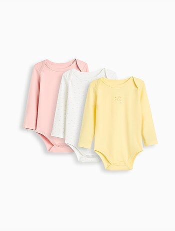 Confezione da 3 body a maniche lunghe, mo fashion