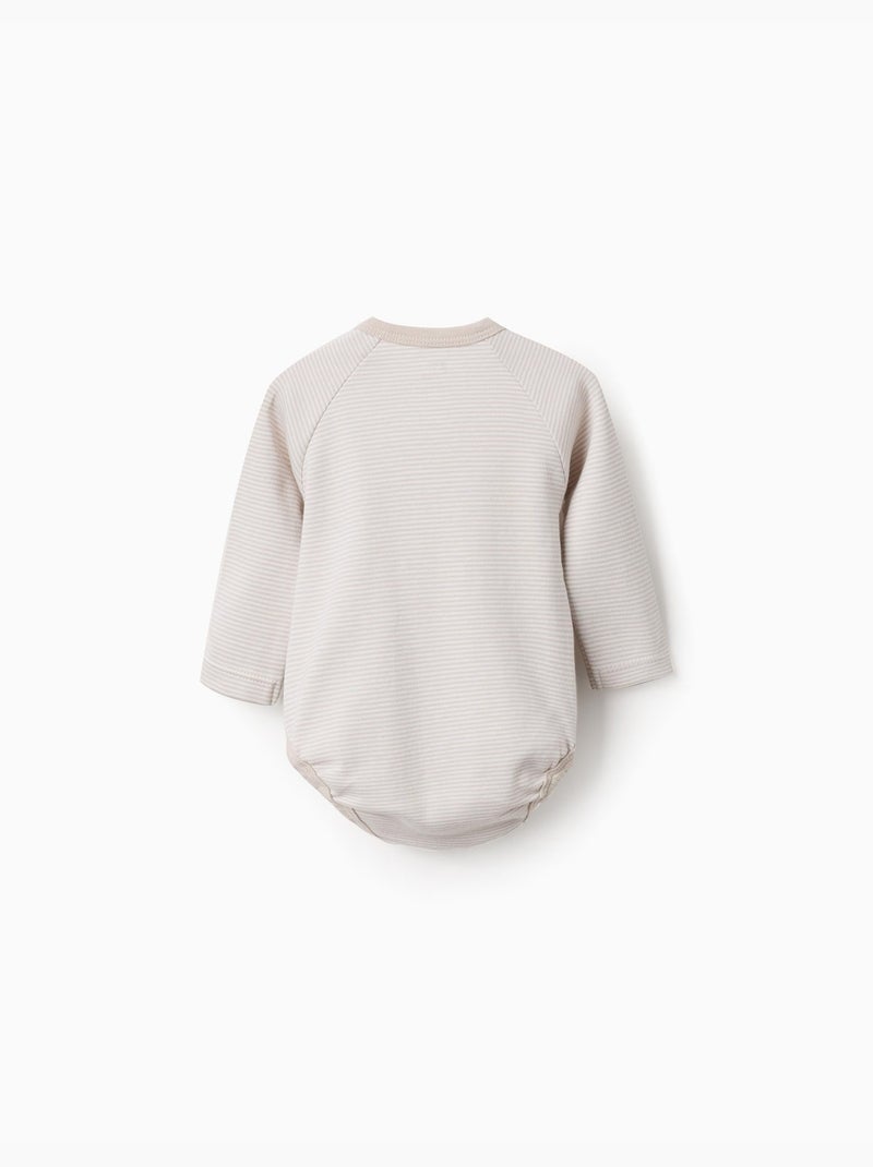 Confezione da 3 body a portafoglio in cotone Bianco - Kiabi