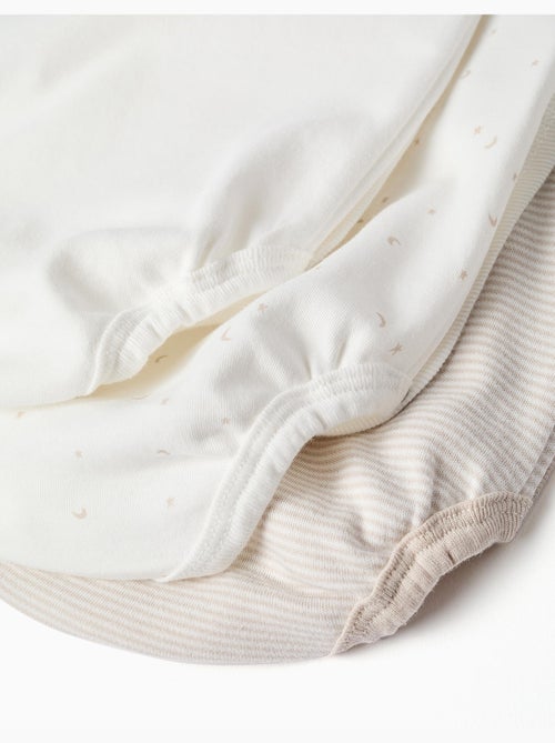 Confezione da 3 body a portafoglio in cotone - Kiabi