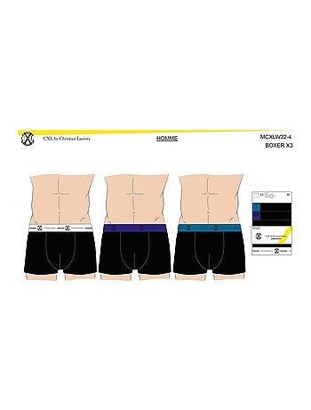 Confezione da 3 Boxer CXL LACROIX