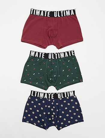Set di 3 boxer fantasia