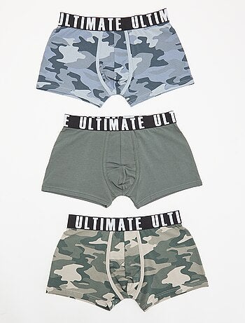 Set di 3 boxer fantasia