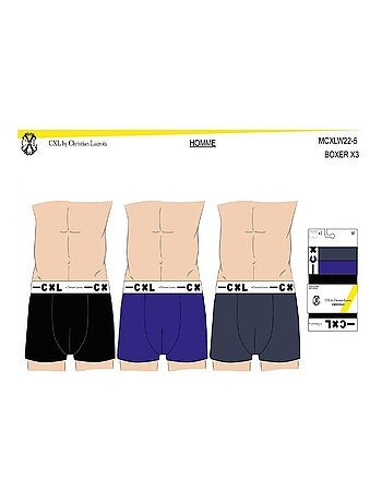 Confezione da 3 Boxer LACROIX CXL