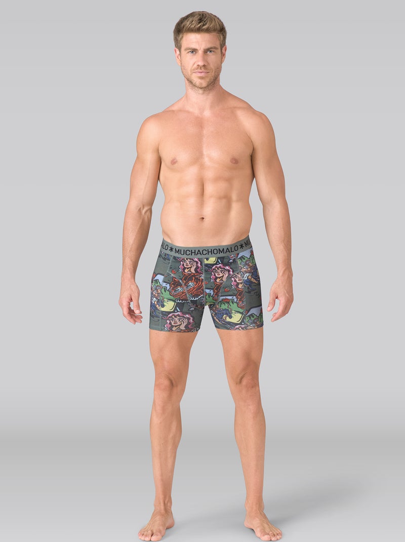 Confezione da 3 boxer Muchachomalo Blu Nero Blu - Kiabi