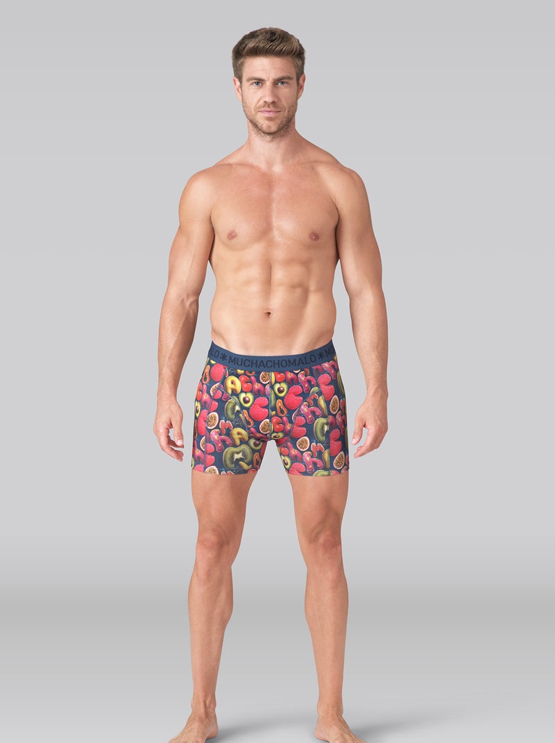 Confezione da 3 boxer Muchachomalo Blu Nero Blu - Kiabi