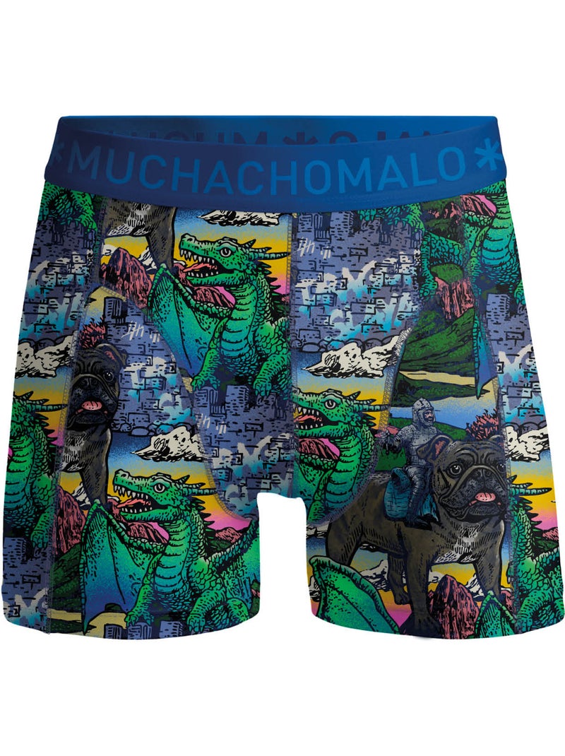 Confezione da 3 boxer Muchachomalo Blu Verde - Kiabi