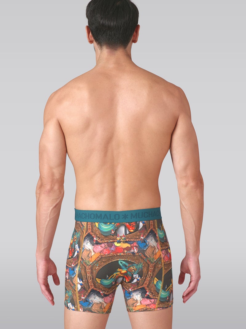 Confezione da 3 boxer Muchachomalo Nero Verde Nero - Kiabi