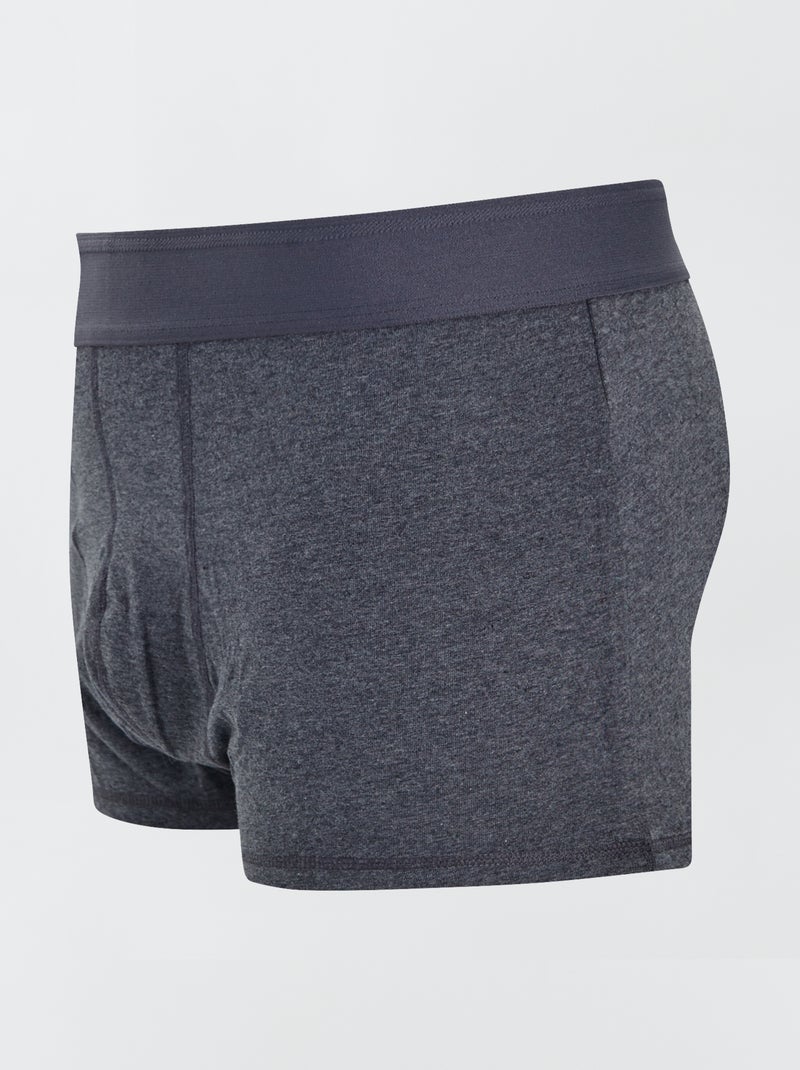 Confezione da 3 boxer taglie forti grigio scuro - Kiabi