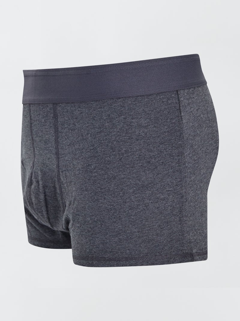 Confezione da 3 boxer taglie forti grigio scuro - Kiabi