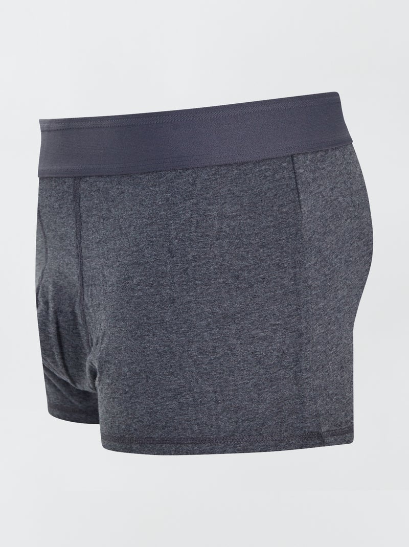 Confezione da 3 boxer taglie forti grigio scuro - Kiabi