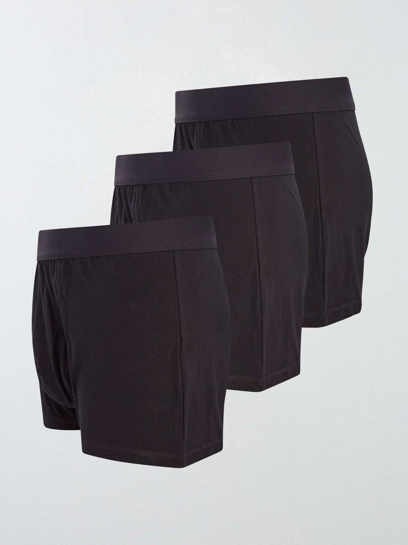 Confezione da 3 boxer taglie forti Nero - Kiabi