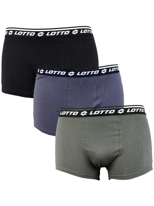 Confezione da 3 Boxer Uomo Cotone 100% LOTTO - Kiabi Confezione da 3 Boxer Uomo Cotone 100% LOTTO - Kiabi