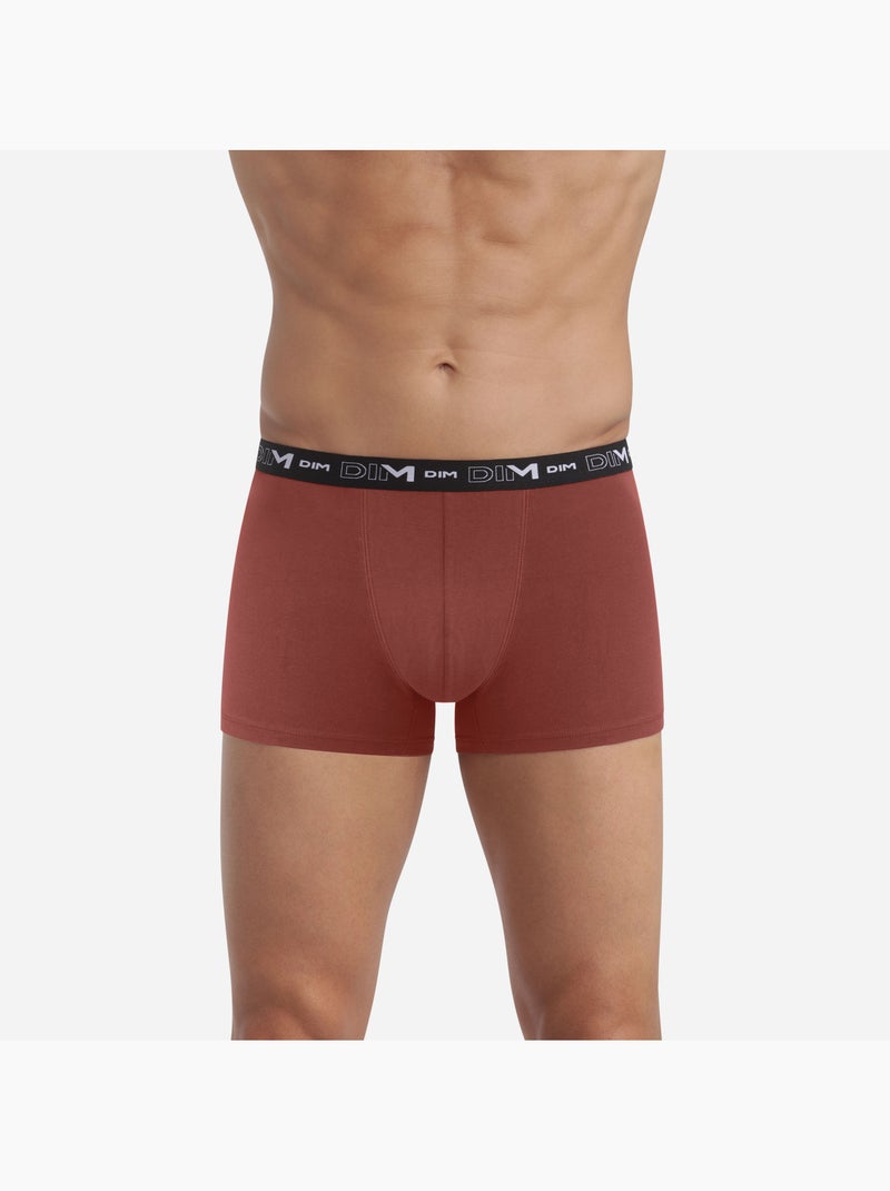 Confezione da 3 boxer uomo cotone stretch Cammello - Kiabi