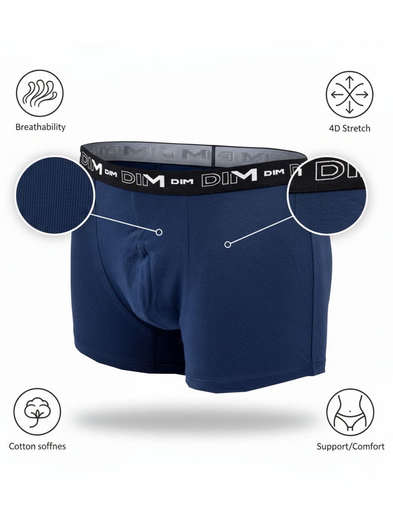 Confezione da 3 boxer uomo cotone stretch Cammello - Kiabi