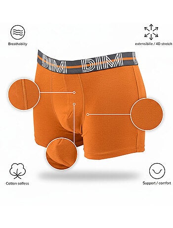 Confezione da 3 boxer uomo cotone stretch