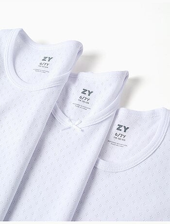 Confezione da 3 Maglietta intime in cotone a manica lunga