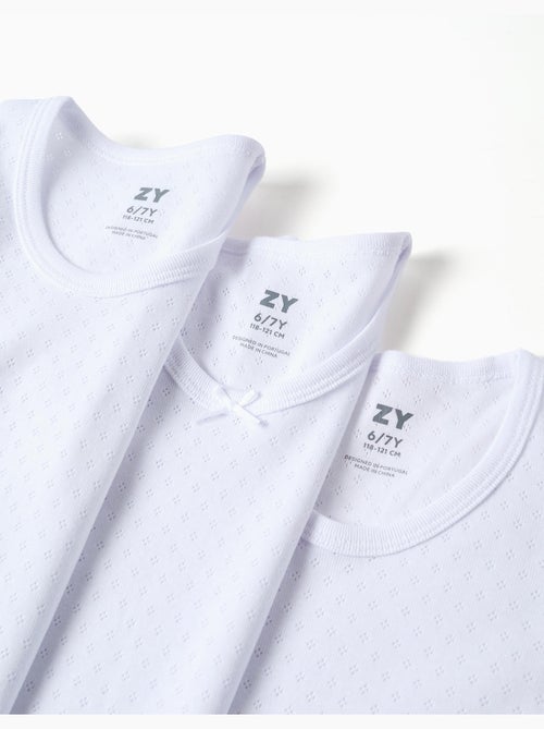 Confezione da 3 Maglietta intime in cotone a manica lunga - Kiabi