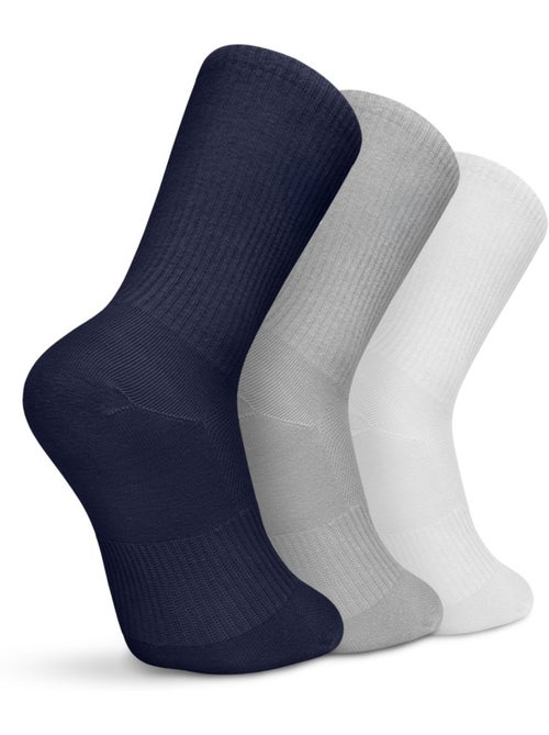 Confezione da 3 paia di calzini da golf in cotone biologico golf uomo e donna ec - Kiabi