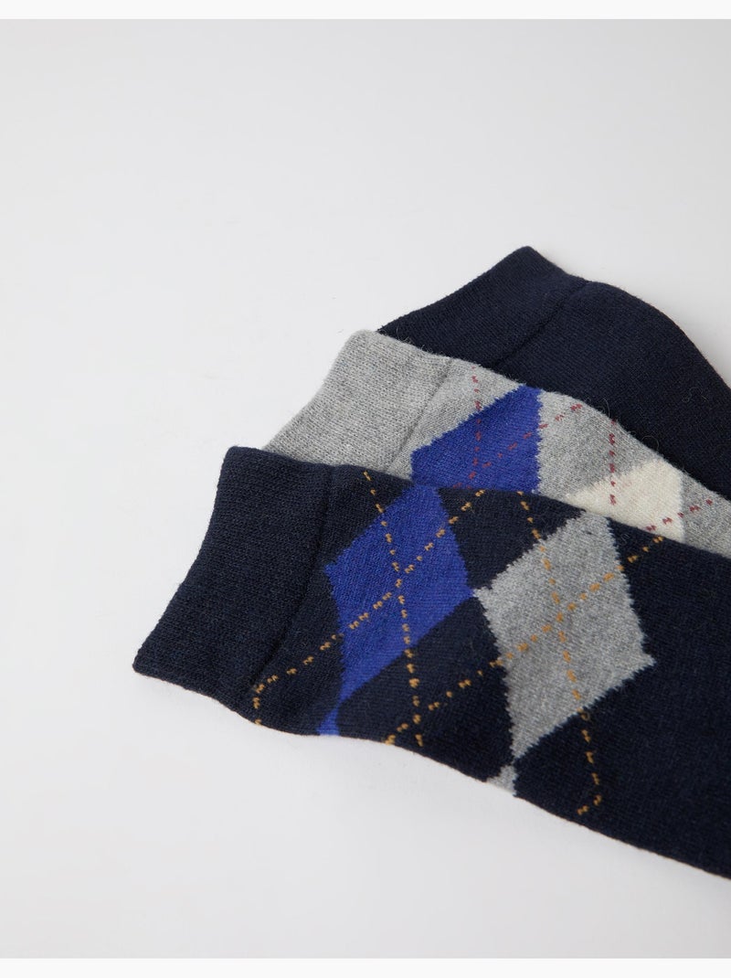 Confezione da 3 paia di calzini, mo fashion Blu - Kiabi