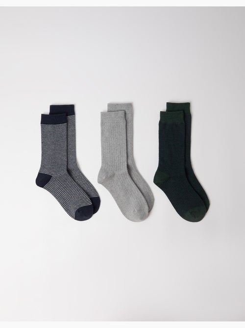 Confezione da 3 paia di calzini, mo fashion - Kiabi Confezione da 3 paia di calzini, mo fashion - Kiabi