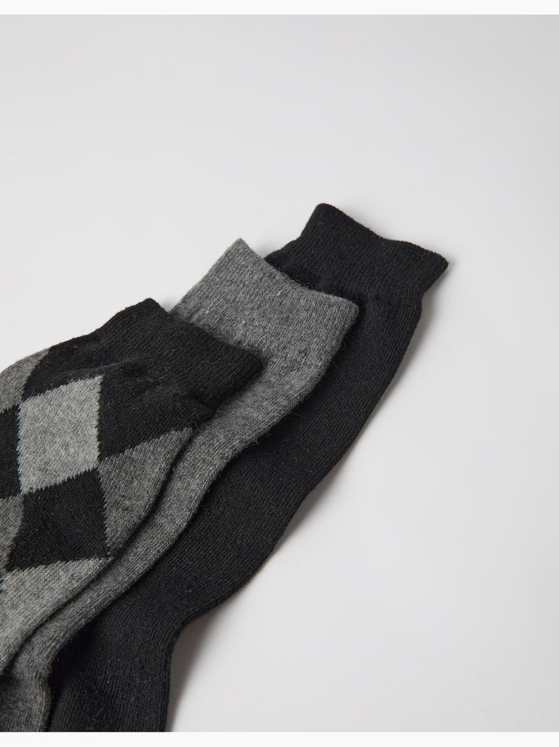 Confezione da 3 paia di calzini, mo fashion Nero - Kiabi