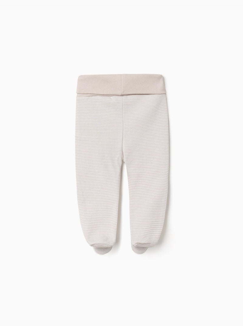 Confezione da 3 pantaloni con piedi in cotone Bianco - Kiabi