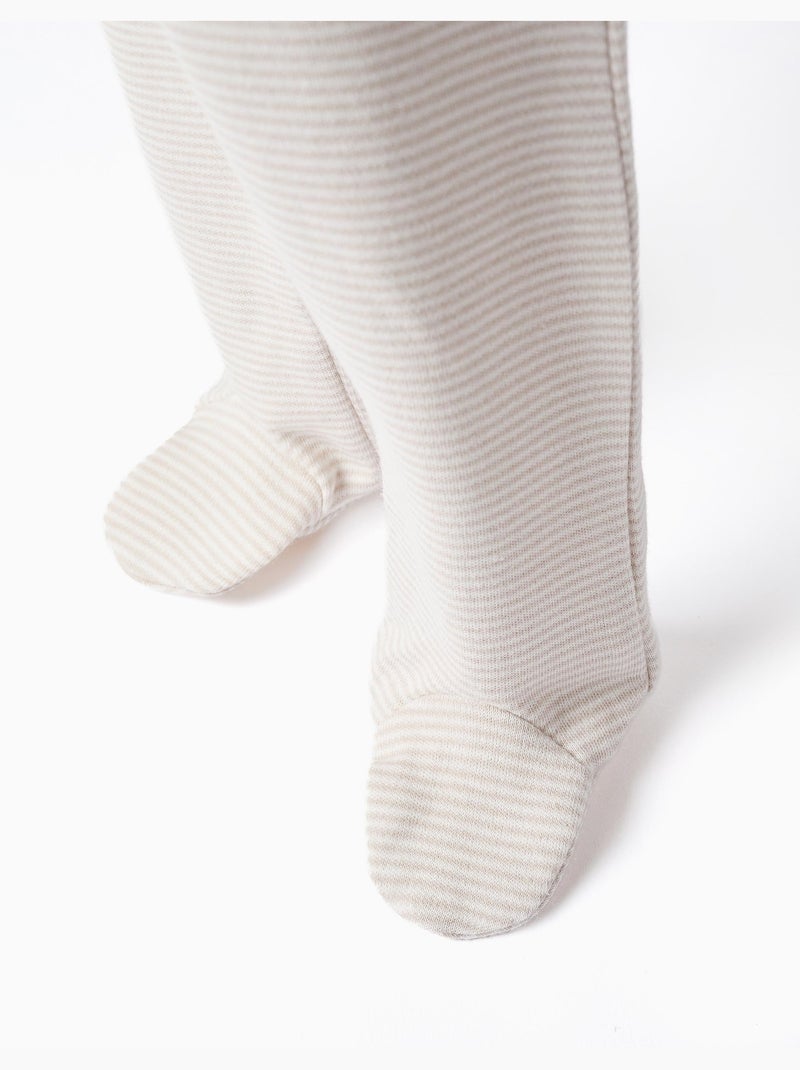 Confezione da 3 pantaloni con piedi in cotone Bianco - Kiabi