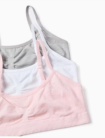 Confezione da 3 reggiseni in microfibra