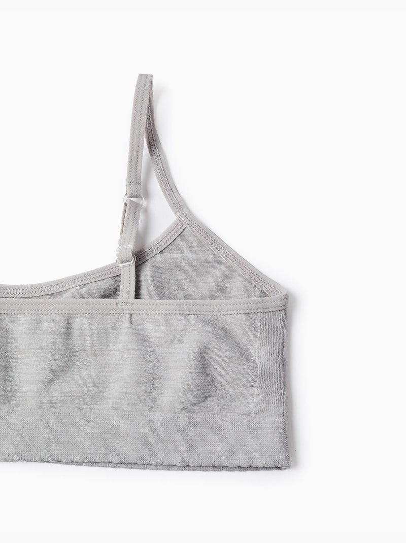 Confezione da 3 reggiseni in microfibra Bianco Grigio - Kiabi