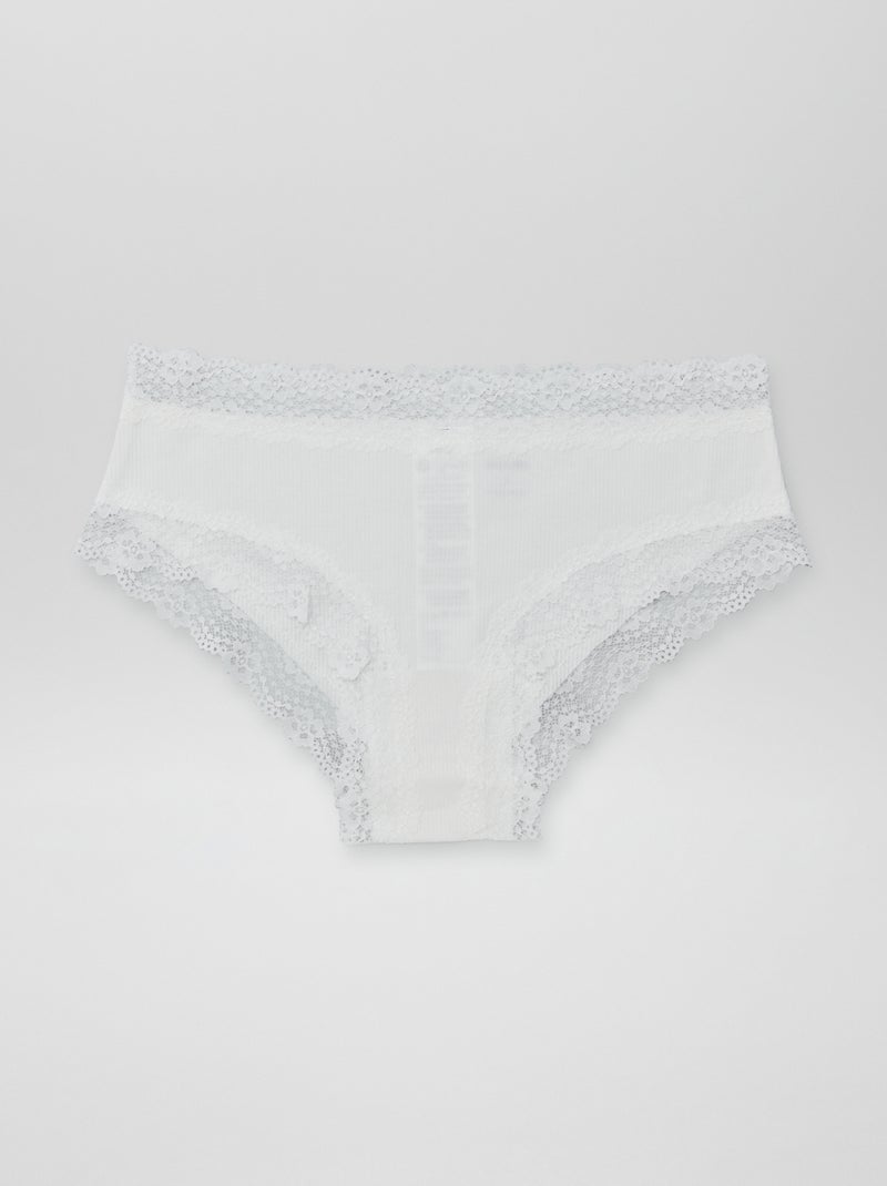 Confezione da 3 shorty a costine sottili GRIGIO - Kiabi