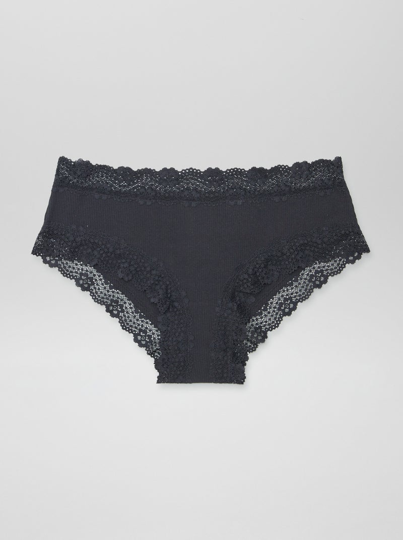 Confezione da 3 shorty a costine sottili GRIGIO - Kiabi