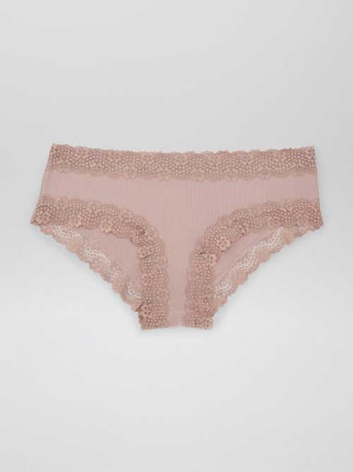 Confezione da 3 shorty a costine sottili - Kiabi