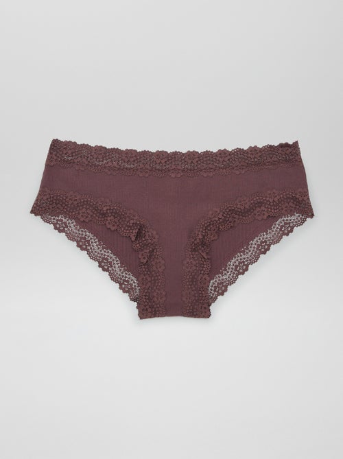 Confezione da 3 shorty a costine sottili - Kiabi